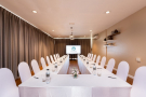 A meeting space for meant for board meetings, smaller group meetings, and group activities