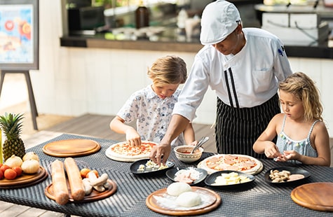 Pizza-making is one of our top Karon Beach hotel activities