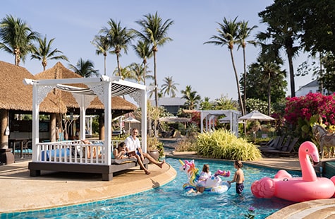 Fun Phuket hotel activities include enjoying the swimming pools