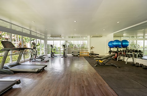 Fitness room with a variety of physical activities at our Phuket hotel