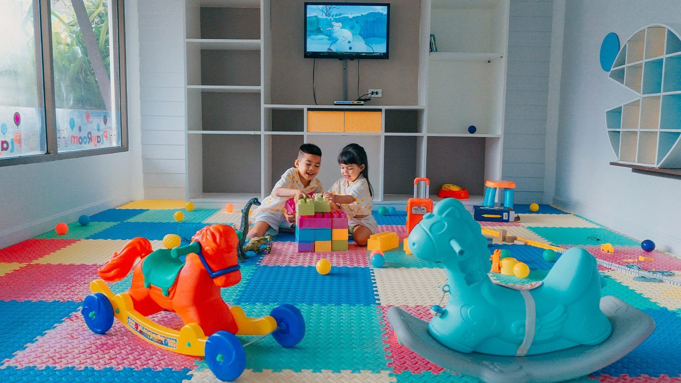 Hotel with Kids Club featuring age-appropriate toys and shows